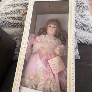 Imperial Porcelain Doll in Pink Dress